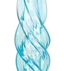 TheHolidayBarn.com Jim Marvin Ornaments Jim Marvin Twisted Glass Icicle Ornaments, Turquoise Blue