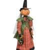 Joe Spencer Ophelia Pumpkin Witch On Stand New! 2 Joe Spencer Ophelia Pumpkin Witch On Stand New!