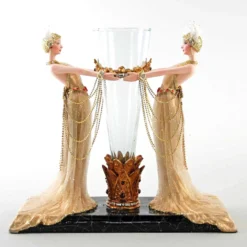 Art Deco Ladies Vase By Katherine's Collection New!