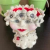 Teyros New! Lady Head Art Pottery Container, Daisy Ruff 2 2 Teyros New! Lady Head Art Pottery Container, Daisy Ruff 2