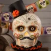 Bethany Lowe Large Day Of The Dead Skull, Paper Mache