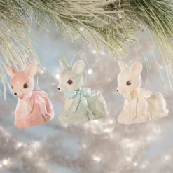 Bethany Lowe Lil’ Reindeer Buckets, Pastel New!