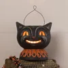 Bethany Lowe New! Magic Catty Jack Lantern, Paper Mache 1 Bethany Lowe New! Magic Catty Jack Lantern, Paper Mache