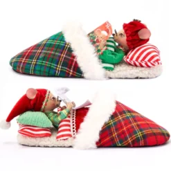 Katherine's Collection New! Christmas Mice In Slippers