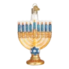 Old World Christmas Menorah Glass Ornament 2 Old World Christmas Menorah Glass Ornament