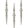 Bethany Lowe Large Mercury Glass Icicle Finial Ornaments - 13.5" 2 Bethany Lowe Large Mercury Glass Icicle Finial Ornaments - 13.5"