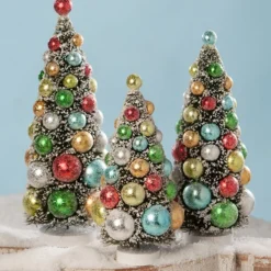Bethany Lowe Merry & Bright Bottle Brush Trees