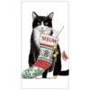 Mary Lake-Thompson Mischievous Christmas Kitty Flour Sack Towel 1 Mary Lake-Thompson Mischievous Christmas Kitty Flour Sack Towel