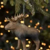 Bethany Lowe Paper Mache Moose Ornament