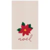 TheHolidayBarn.com Noel Poinsettia Flour Sack Kitchen Towel New!