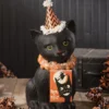 Bethany Lowe New! Black Cat Soiree, Paper Mache