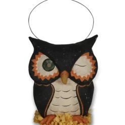 Bethany Lowe Paper Mache Owl Bucket
