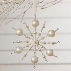 Bethany Lowe New! Pearl Starburst Ornament