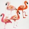 Cody Foster Pink Flamingo Felt Ornaments