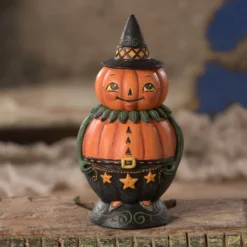 Bethany Lowe Pumpkin Pete Spooks Jar New!