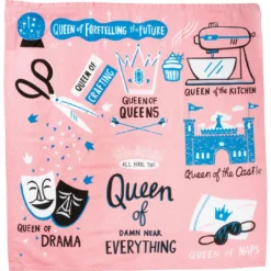 TheHolidayBarn.com Queen Of Damn Near Everything Kitchen Towel