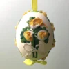 TheHolidayBarn.com Yellow Flower Bouquet Egg Ornament