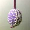 TheHolidayBarn.com New! Purple Sugar Lattice Egg Ornament 2 TheHolidayBarn.com New! Purple Sugar Lattice Egg Ornament