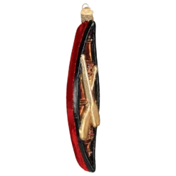 Old World Christmas Glass Canoe Ornament