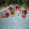 Bethany Lowe Retro Christmas Postcard Ornaments