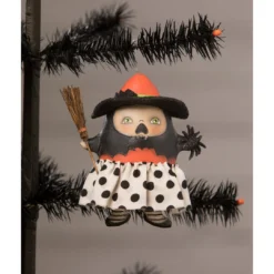Bethany Lowe Startled Stella Witch Ornament New!