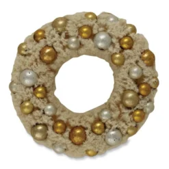 The Holiday Barn Bethany Lowe Romantic Bottle Brush Wreath Ornament