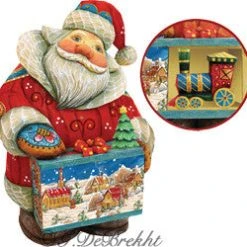 G. DeBrekht Christmas Santa With A Toy Train - Secret Box