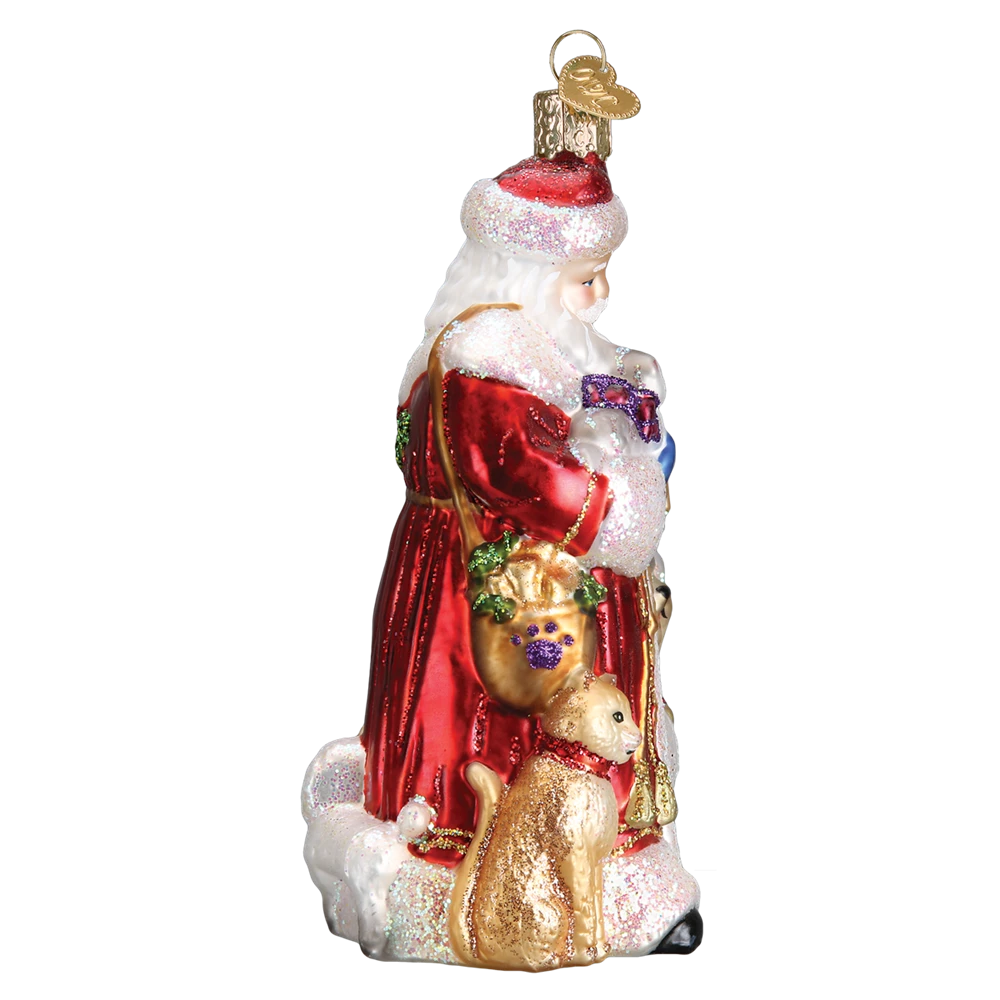 Old World Christmas Santa's Furry Friends Ornament 5 Old World Christmas Santa's Furry Friends Ornament