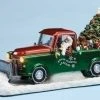 The Holiday Barn Santa's Plow Truck Music Box