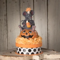 Bethany Lowe New! Scaredy Mouse On Box