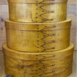 The Holiday Barn Christmas Shaker Boxes - Antiqued Natural Finish 5 The Holiday Barn Christmas Shaker Boxes - Antiqued Natural Finish