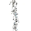 TheHolidayBarn.com Shining Silver Ivy Garland New!