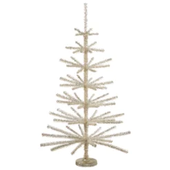 Raz New! Silver Tinsel Tree, 36"