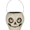Bethany Lowe Skull Bucket, Paper Mache 1 Bethany Lowe Skull Bucket, Paper Mache