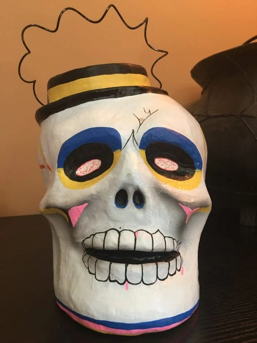 Cody Foster Halloween Retro Skull Candy Bucket