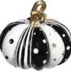 TheHolidayBarn.com Starry Night Pumpkin, Black & White