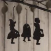 Bethany Lowe Trick-or-Treater Silhouette Ornaments