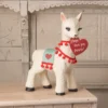 Bethany Lowe New! Valentine Llama, Paper Mache