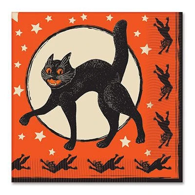 Beistle Vintage Halloween Scratch Cat Napkins Beistle Vintage Halloween 3 Beistle Vintage Halloween Scratch Cat Napkins Beistle Vintage Halloween