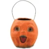 Bethany Lowe Vintage Pumpkin Bucket - Paper Mache 2 Bethany Lowe Vintage Pumpkin Bucket - Paper Mache