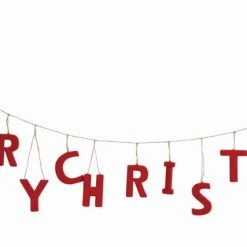 Creative Co-Op Whimsical Merry Christmas Garland