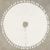 Ragon House New! Winter White Tree Skirt With Pom Poms, 28" 2 Ragon House New! Winter White Tree Skirt With Pom Poms, 28"