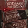 Gerson Wooden Christmas Crates, Engraved