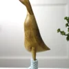 Dcuk Wooden Duck With Blue Welly Boots, Large 2 Dcuk Wooden Duck With Blue Welly Boots, Large