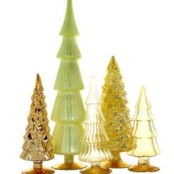 Cody Foster New! Yellow Candy Glass Trees, Large